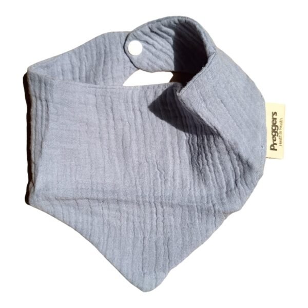 Muslin cotton bandana-Dusty blue
