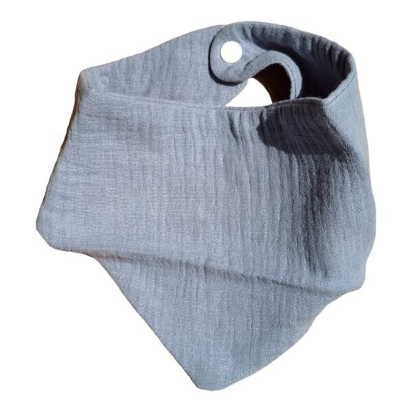 Muslin cotton bandana-dark Dusty blue