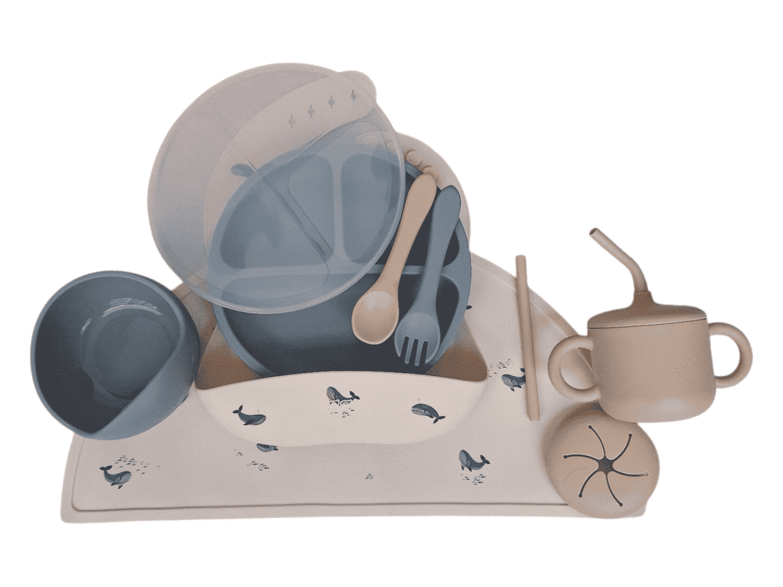 Feeding set (whale)